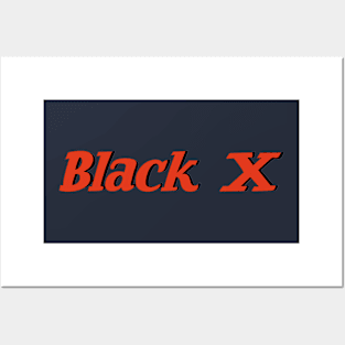 Black X Posters and Art